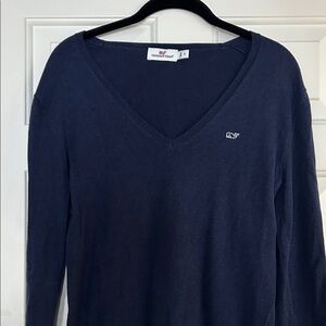 Vineyard Vines Deep Blue V-Neck Sweater